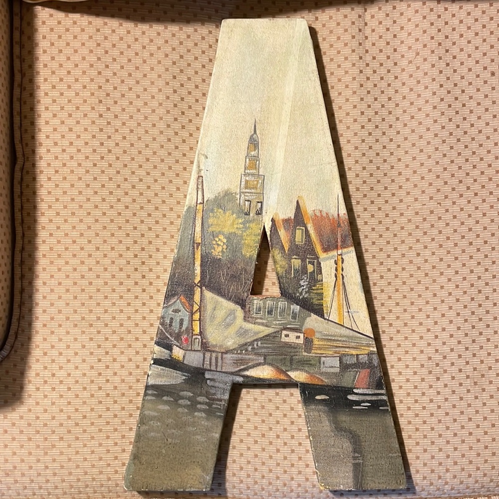 Anthropologie A Waterfront Town Art
